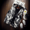 Veste Gilet haut de gamme en fourrure, veste à capuche coupe-vent, chaud sans manches, grande taille, automne, hiver