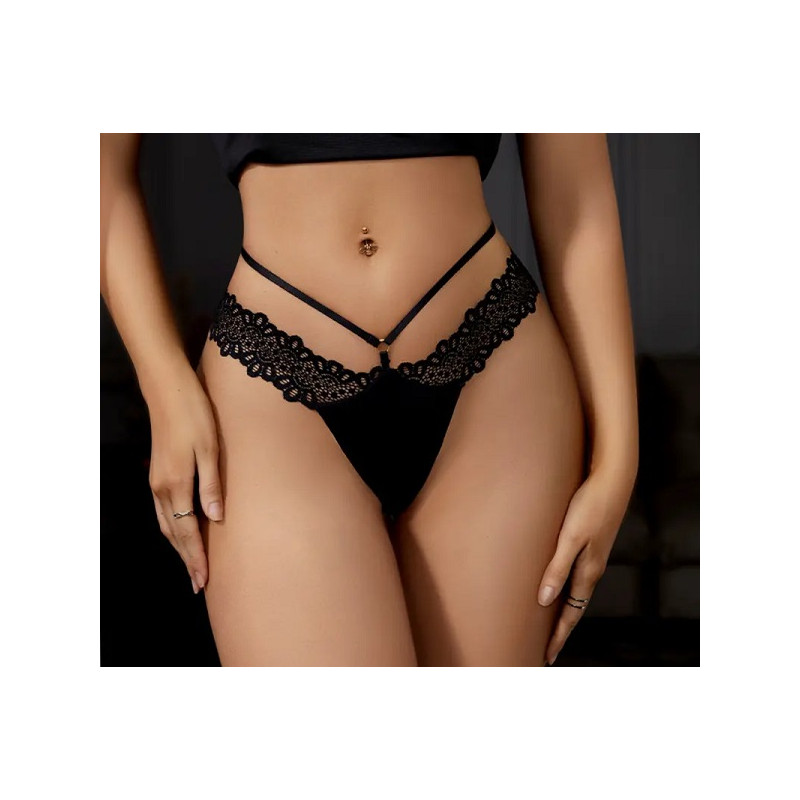 Culotte Strings Transparente En Dentelle